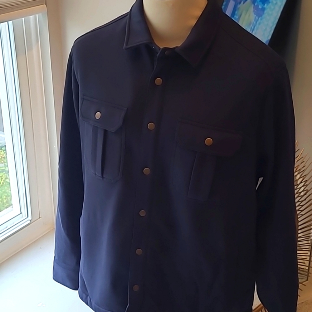 Mens Sherpa lining button up
